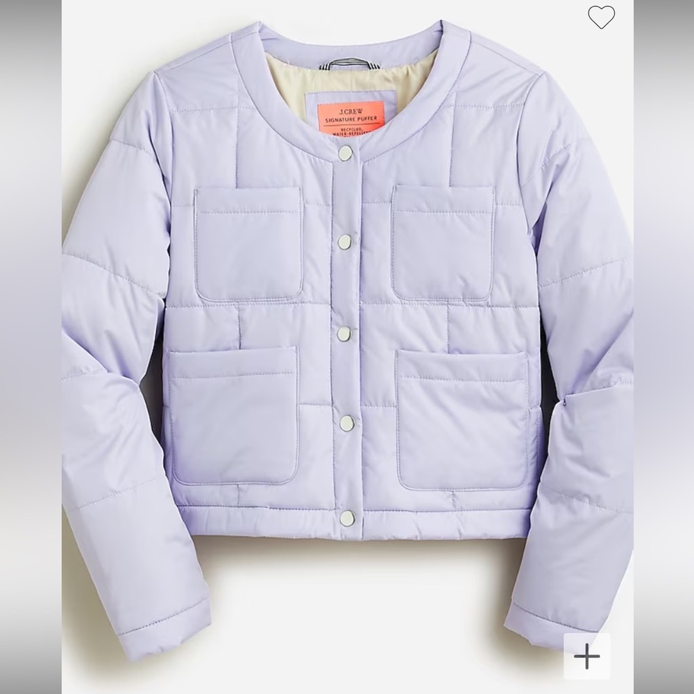 NWOT💜JCrew Quilted Louisa puffer lady jacket in size XXS